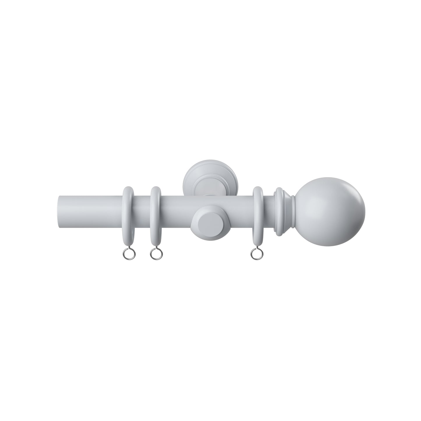 Speedy Woodland 28mm Wooden Curtain Pole - White