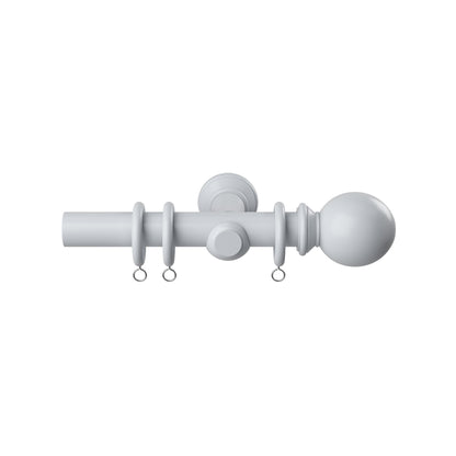 Speedy Woodland 28mm Wooden Curtain Pole - White