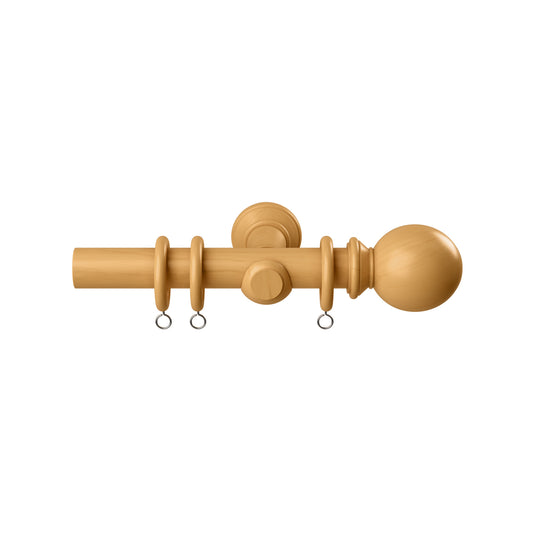Speedy Woodland 28mm Wooden Curtain Pole - Natural Oak