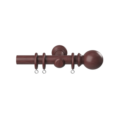Speedy Woodland 28mm Wooden Curtain Pole - Dark Oak