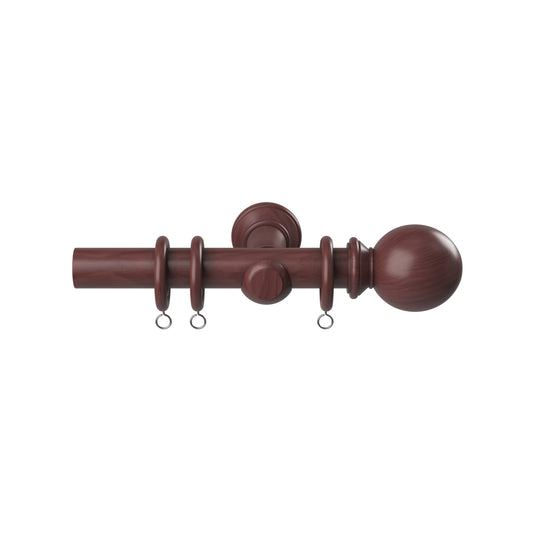 Speedy Woodland 28mm Wooden Curtain Pole - Dark Oak