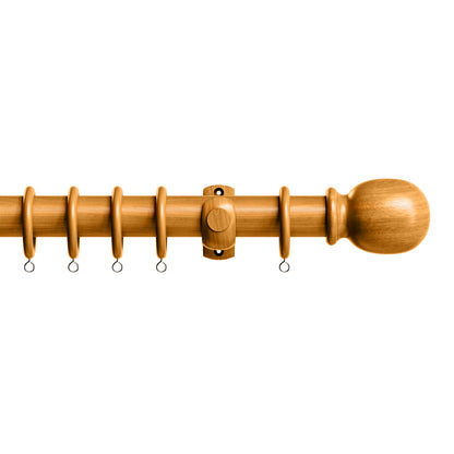 Speedy Victory 28mm Wooden Curtain Pole - Antique Pine