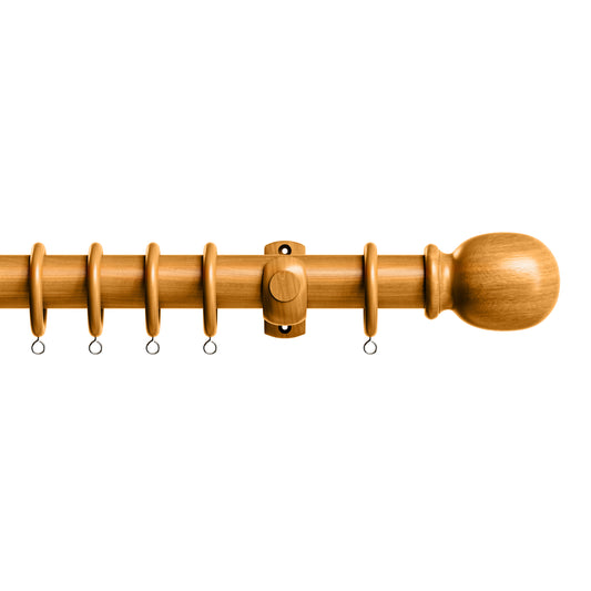 Speedy Victory 28mm Wooden Curtain Pole - Antique Pine