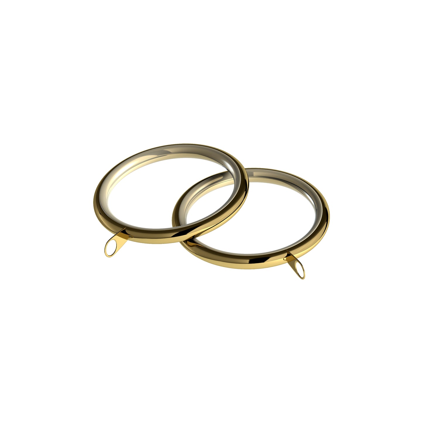 Speedy Nikola 28mm Metal Curtain Pole - Bright Brass