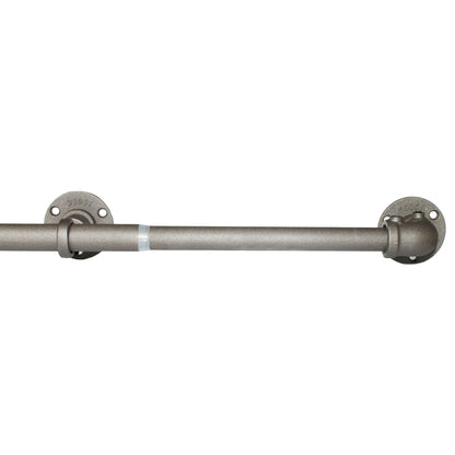 Speedy Industrial 22/25mm Extendable Metal Curtain Pole - Gunmetal
