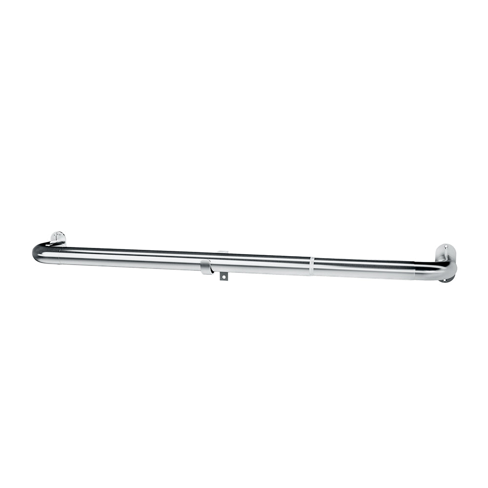 Speedy Room Darkening 25/28mm Extendable Metal Curtain Pole - Satin Silver