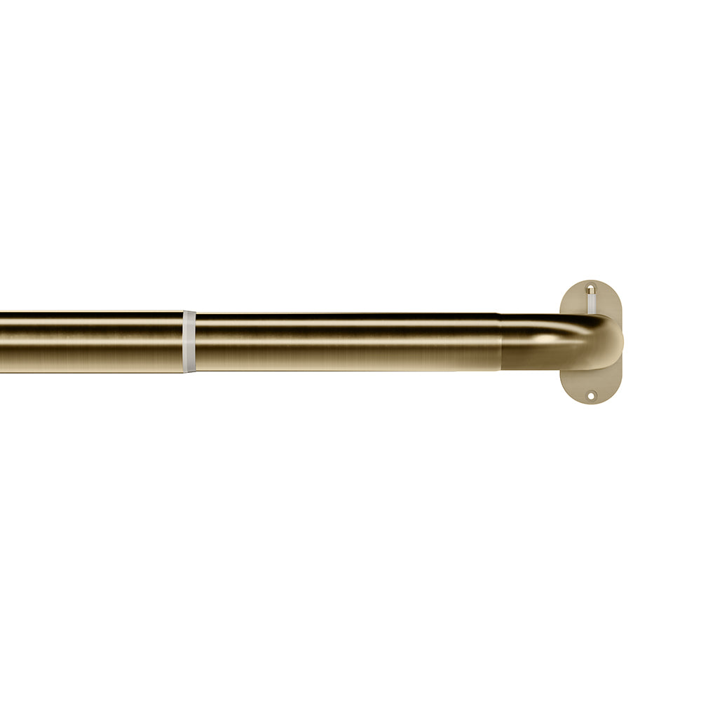 Speedy Room Darkening 25/28mm Extendable Metal Curtain Pole - Antique Brass