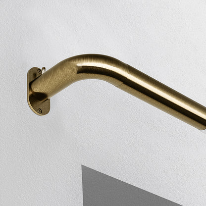 Speedy Room Darkening 25/28mm Extendable Metal Curtain Pole - Antique Brass