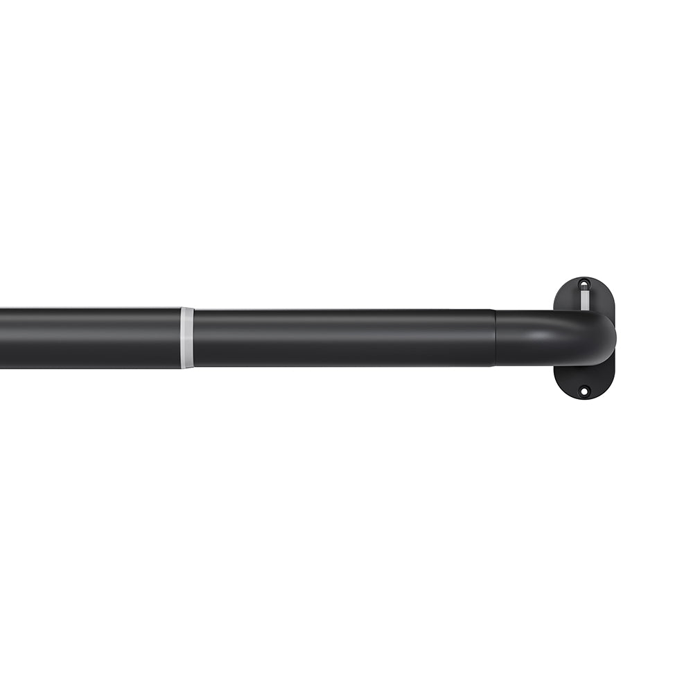 Speedy Room Darkening 25/28mm Extendable Metal Curtain Pole - Black
