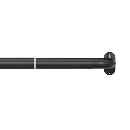 Speedy Room Darkening 25/28mm Extendable Metal Curtain Pole - Black