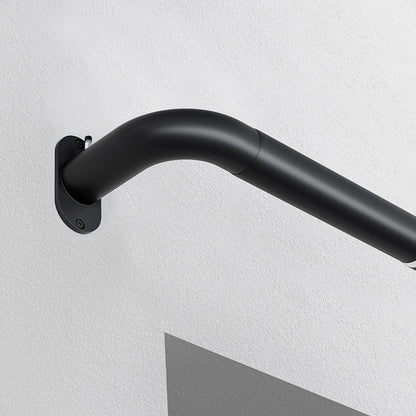 Speedy Room Darkening 25/28mm Extendable Metal Curtain Pole - Black