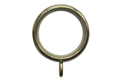 Neo 19mm Metal Curtain Rings (Pack of 6) - Spun Brass