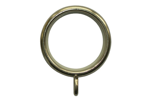 Neo 19mm Metal Curtain Rings (Pack of 6) - Spun Brass