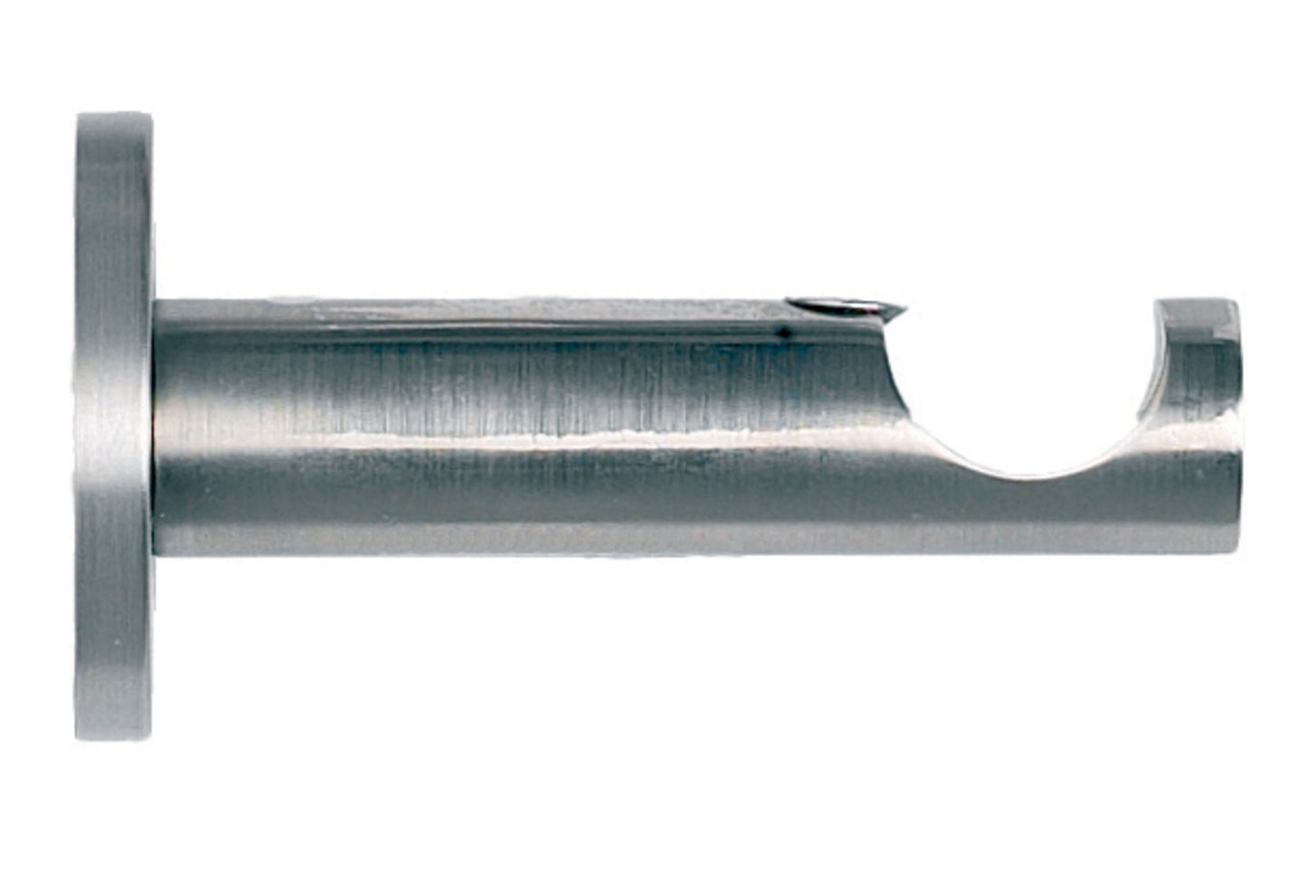 Hallis Neo 19mm Metal Curtain Pole Cylinder Bracket - Stainless Steel