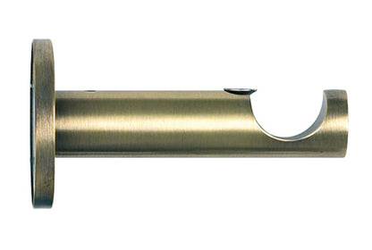 Hallis Neo 19mm Metal Curtain Pole Cylinder Bracket - Spun Brass