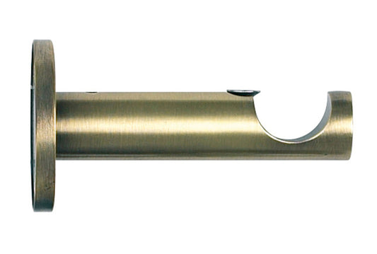Hallis Neo 19mm Metal Curtain Pole Cylinder Bracket - Spun Brass