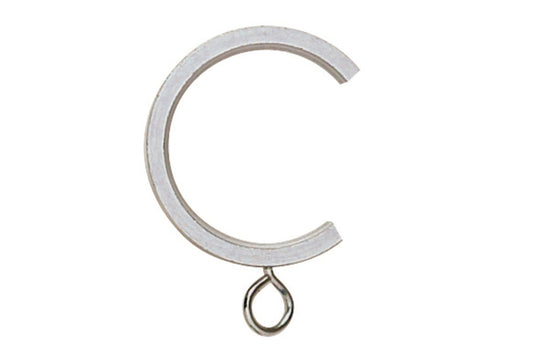 Neo 19mm Metal Curtain Passing Rings (Pack of 6) - Stainless Steel