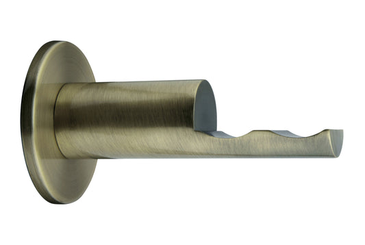 Hallis Neo 19mm Metal Curtain Pole Passing Bracket - Spun Brass