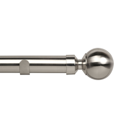 Speedy Rome Eyelet 28mm Metal Curtain Pole - Satin Silver
