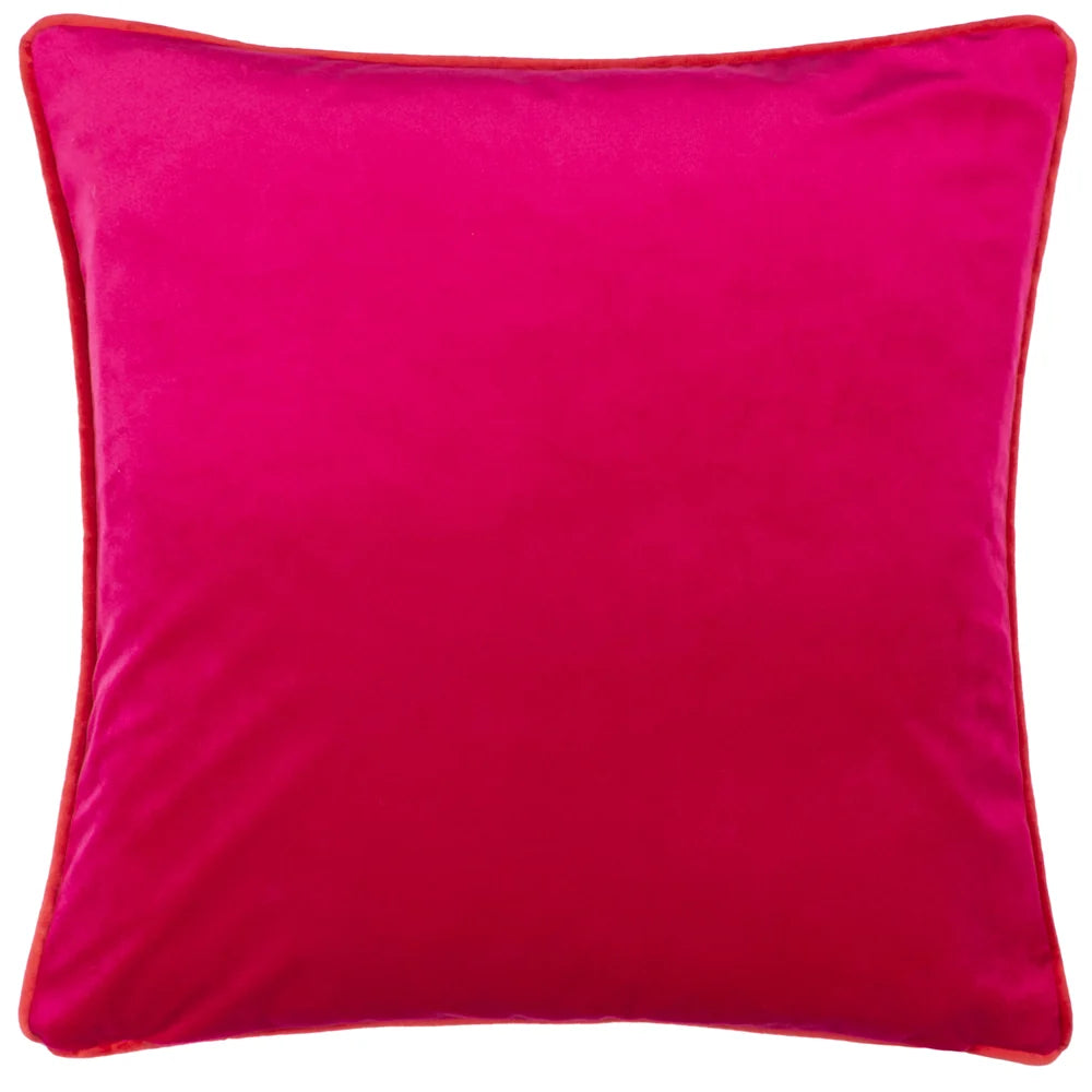 Kate Merritt Flower Girl  Cushion - Emerald/Pink