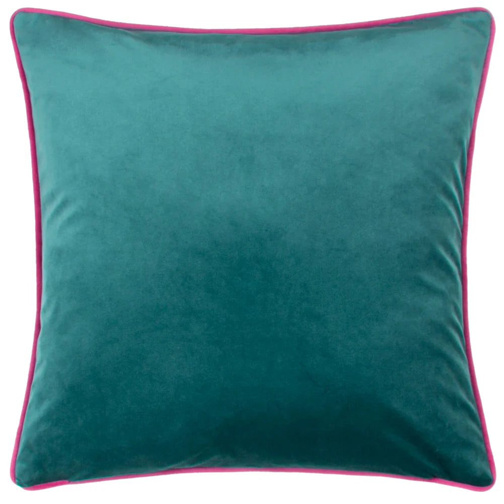 Kate Merritt Gustave Cushion - Emerald/Pink