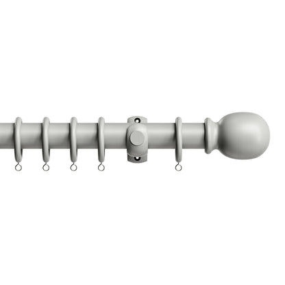 Speedy Victory 28mm Wooden Curtain Pole - Grey