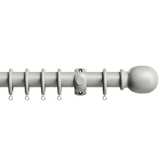 Speedy Victory 28mm Wooden Curtain Pole - Grey