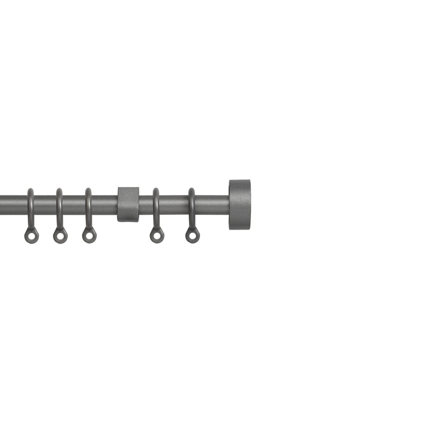Speedy Simply Stud 13/16mm Extendable Metal Curtain Pole - Silver