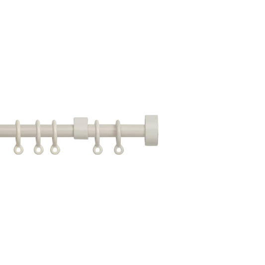 Speedy Simply Stud 13/16mm Extendable Metal Curtain Pole - Cream