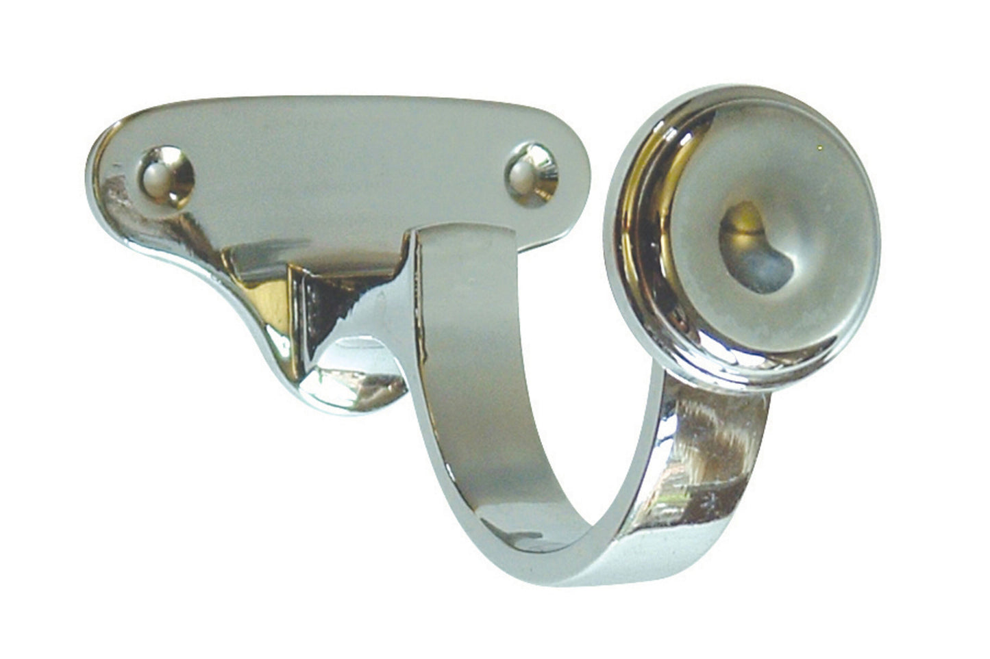 Hallis Eden 35mm Metal Curtain Pole Centre Bracket - Chrome