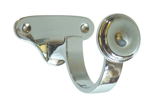 Hallis Eden 35mm Metal Curtain Pole Centre Bracket - Chrome