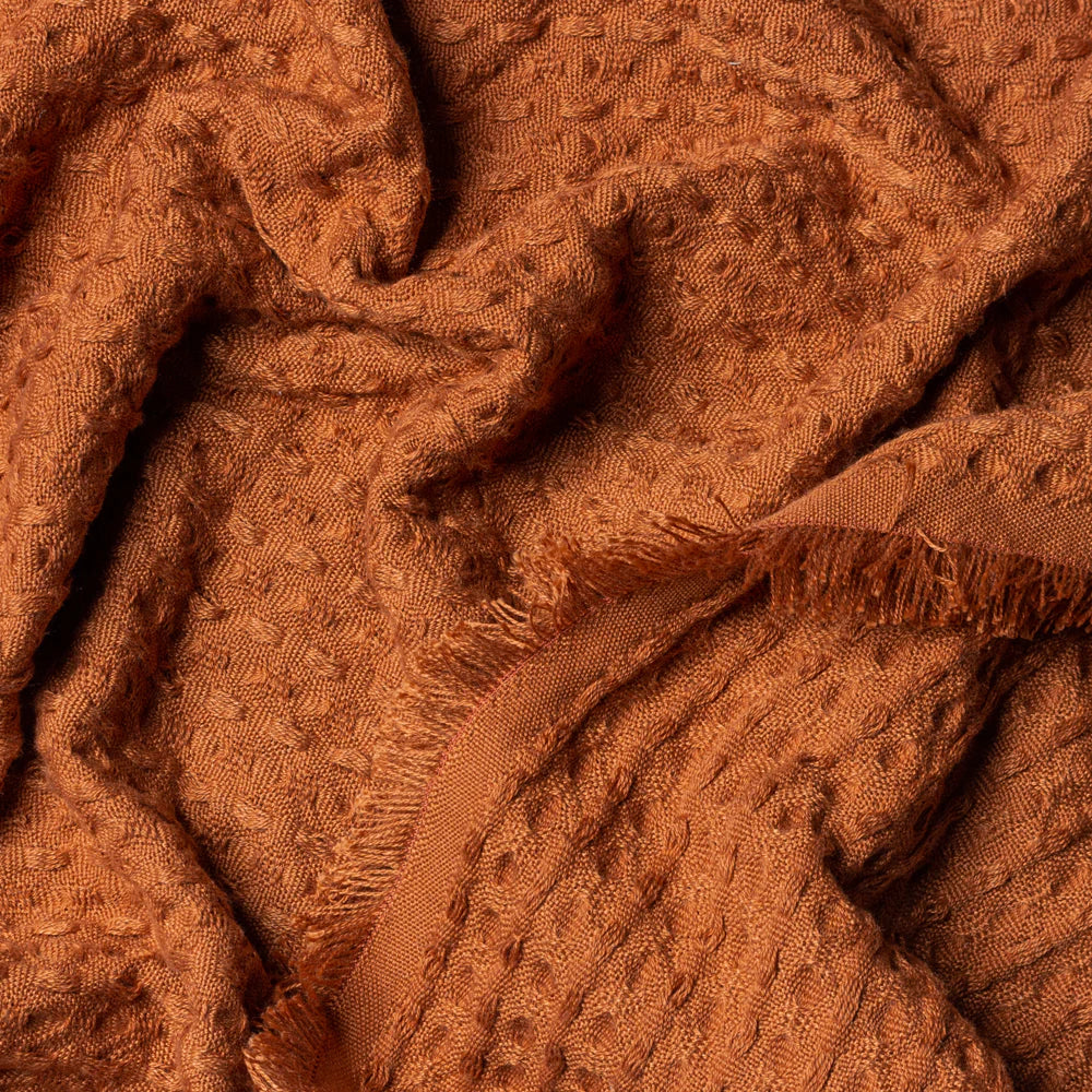 Yard Abel Waffle Throw - Pecan