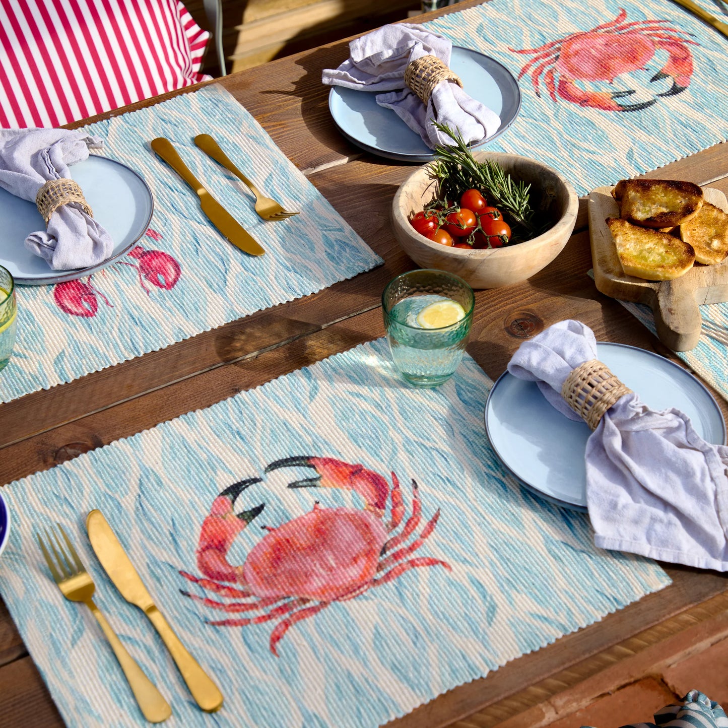 Wylder Abersoch Indoor/Outdoor Placemats (Pack of 4) - Marine