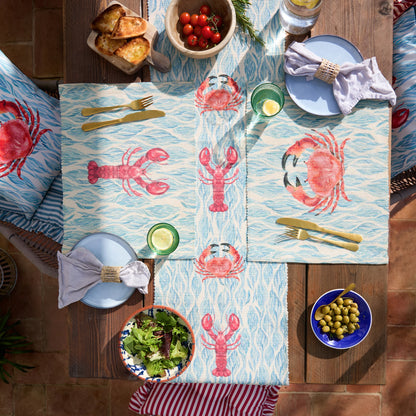 Wylder Abersoch Indoor/Outdoor Table Runner - Marine