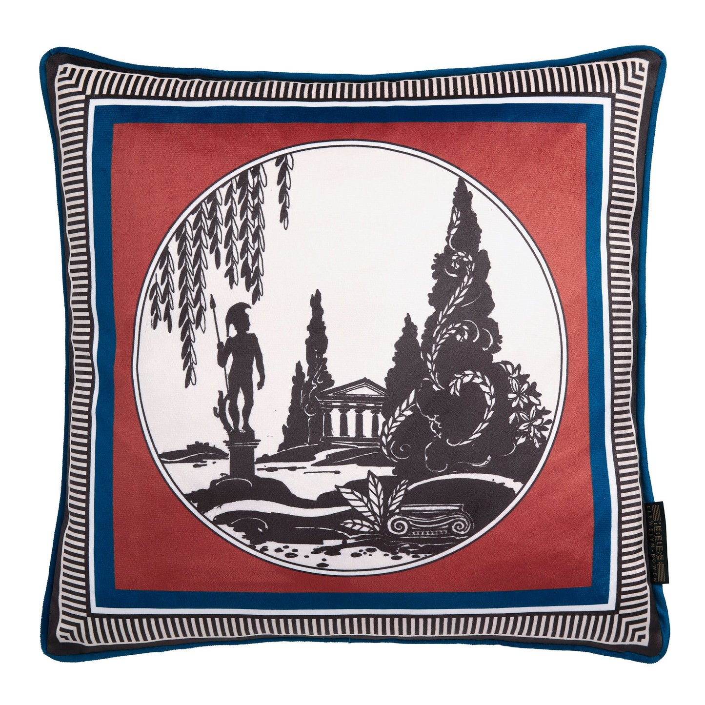 Arcadia Cushion in Red 43 x 43cm - Cushion - Laurence Llewelyn-Bowen
