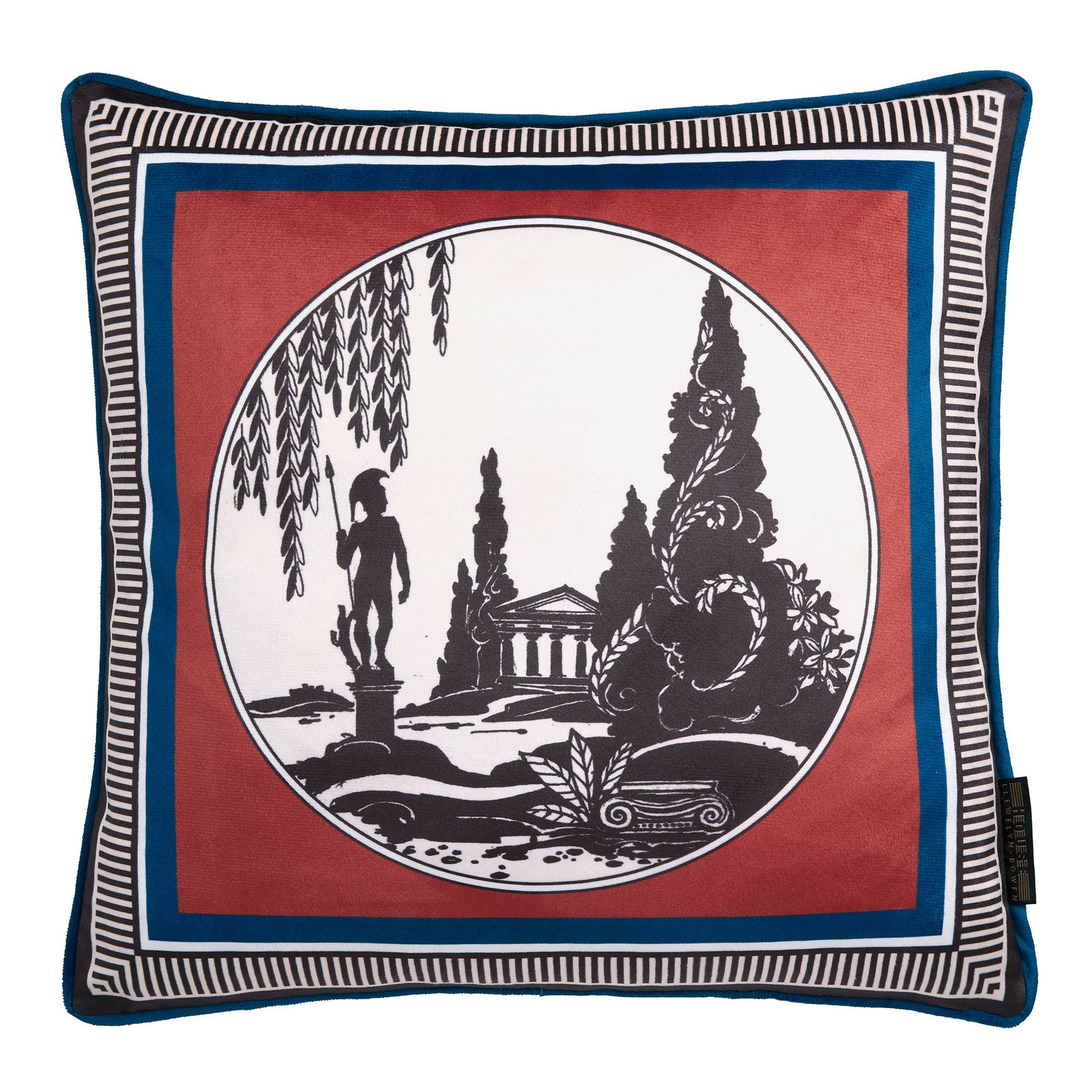 Arcadia Cushion in Red 43 x 43cm - Cushion - Laurence Llewelyn-Bowen