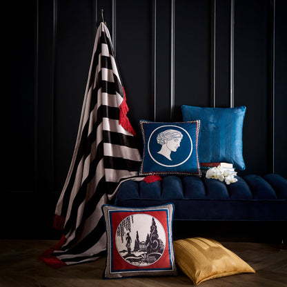 Arcadia Cushion in Red 43 x 43cm - Cushion - Laurence Llewelyn-Bowen