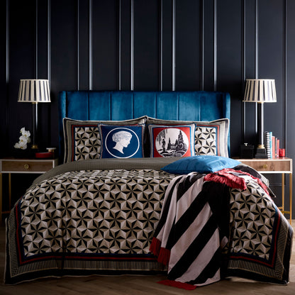 Arcadia Cushion in Red 43 x 43cm - Cushion - Laurence Llewelyn-Bowen