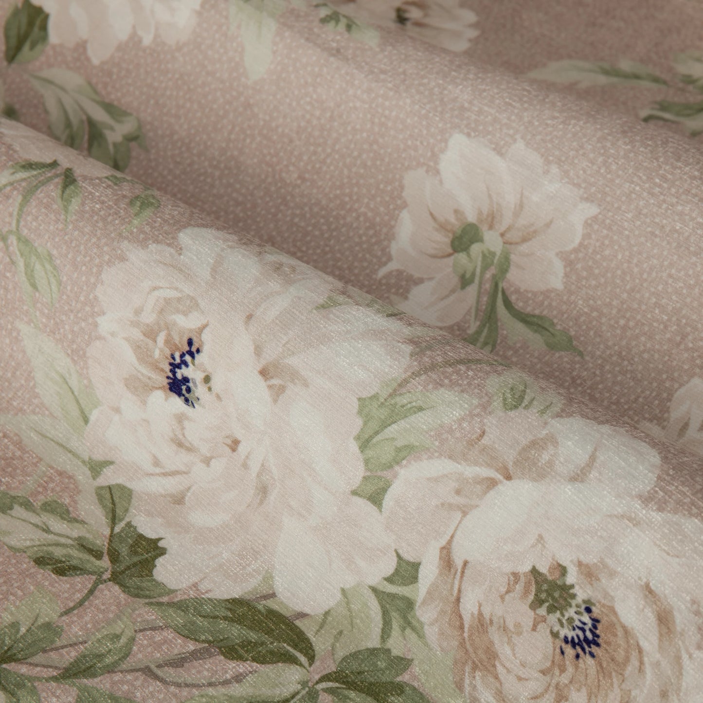 Sanderson Adele Pencil Pleat Curtains - Rose