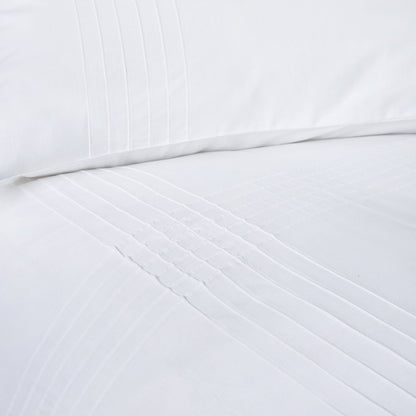 Amalfi Duvet Cover Set by Serene in White - Duvet Cover Set - Serene