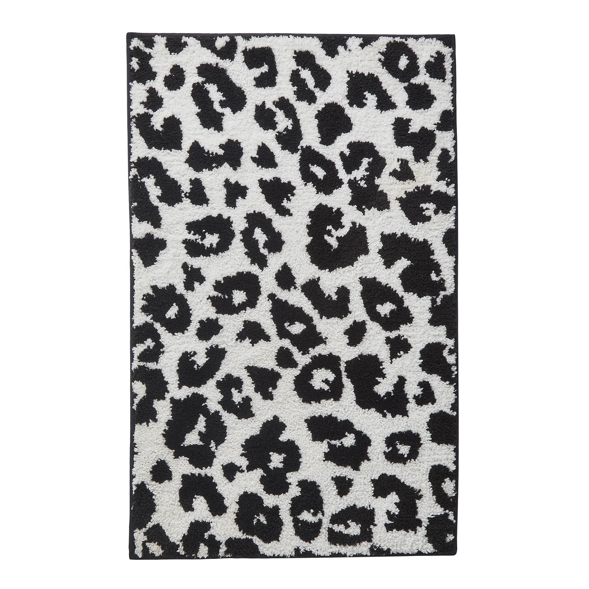 Animal Print Bath Mat by Fusion Bathroom in Black 50 x 80cm - Bath Mat - Fusion Bathroom