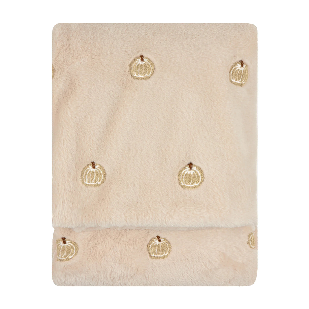 Furn Autumn Pumpkins Throw - Natural