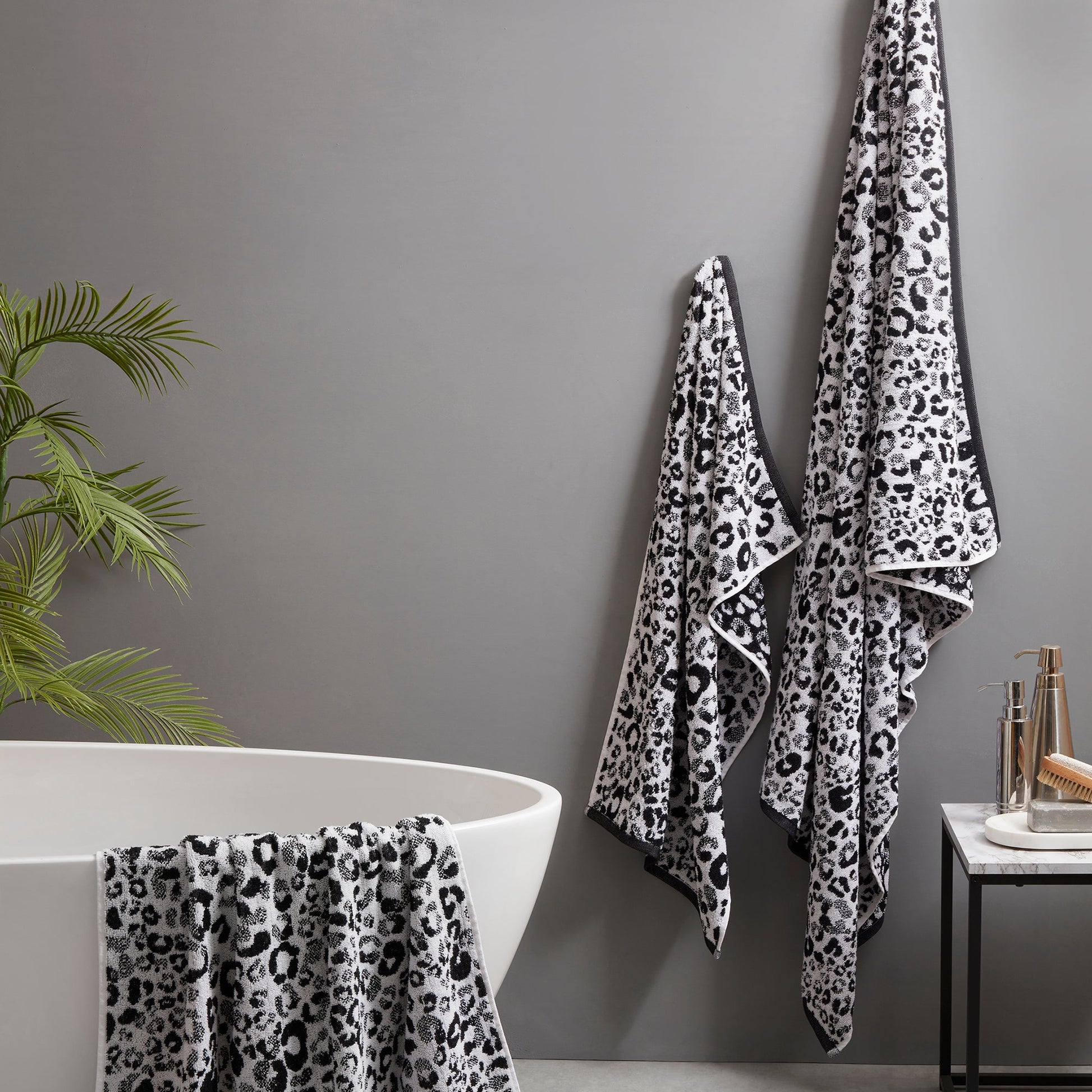 Animal Print Towels by Fusion Bathroom in Black - Towels - Fusion Bathroom