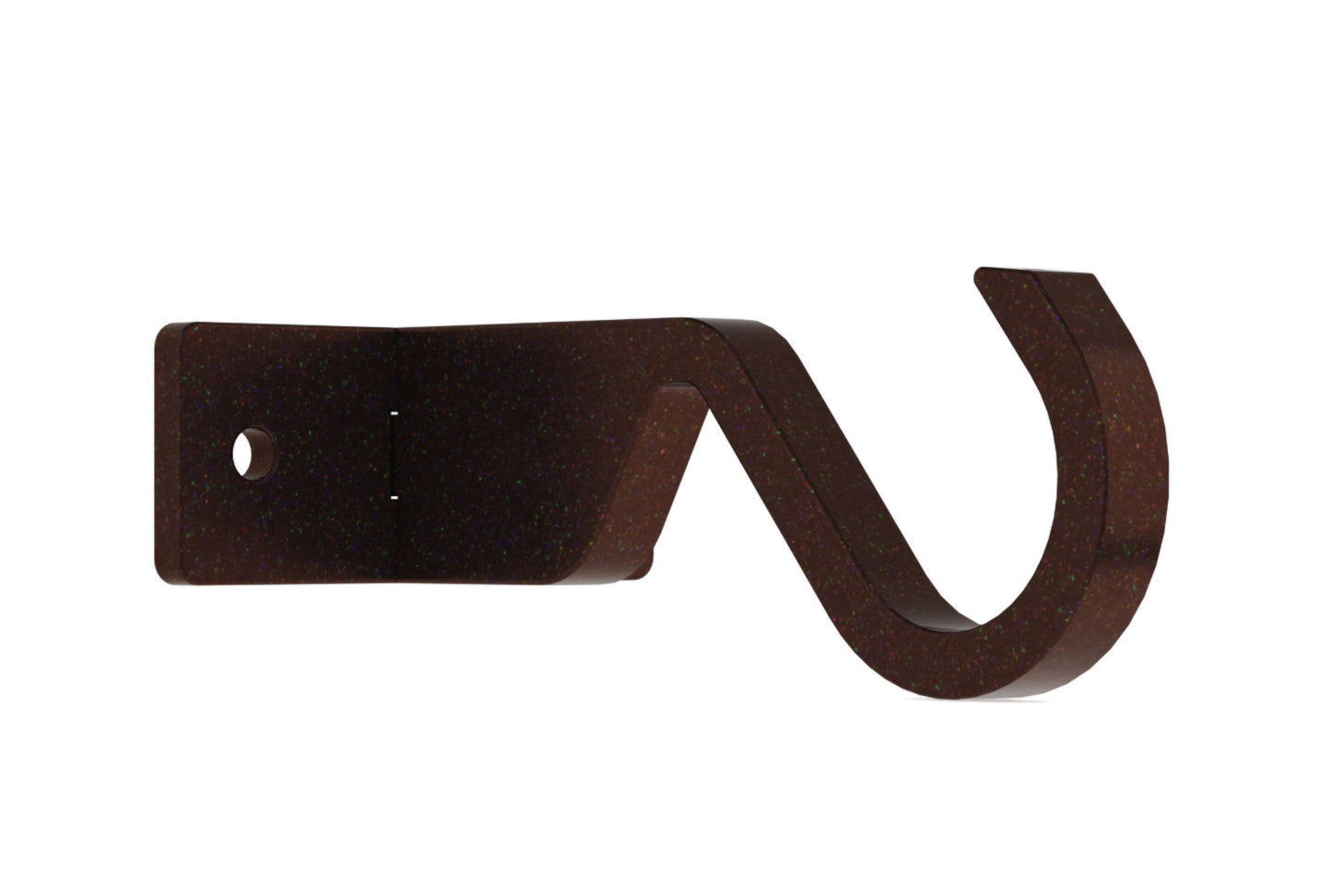 Hallis Arc 25mm Metal Curtain Pole Centre Ceiling Bracket - Bronze