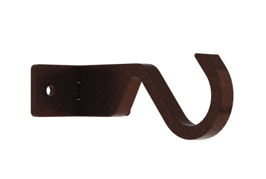 Hallis Arc 25mm Metal Curtain Pole Centre Ceiling Bracket - Bronze