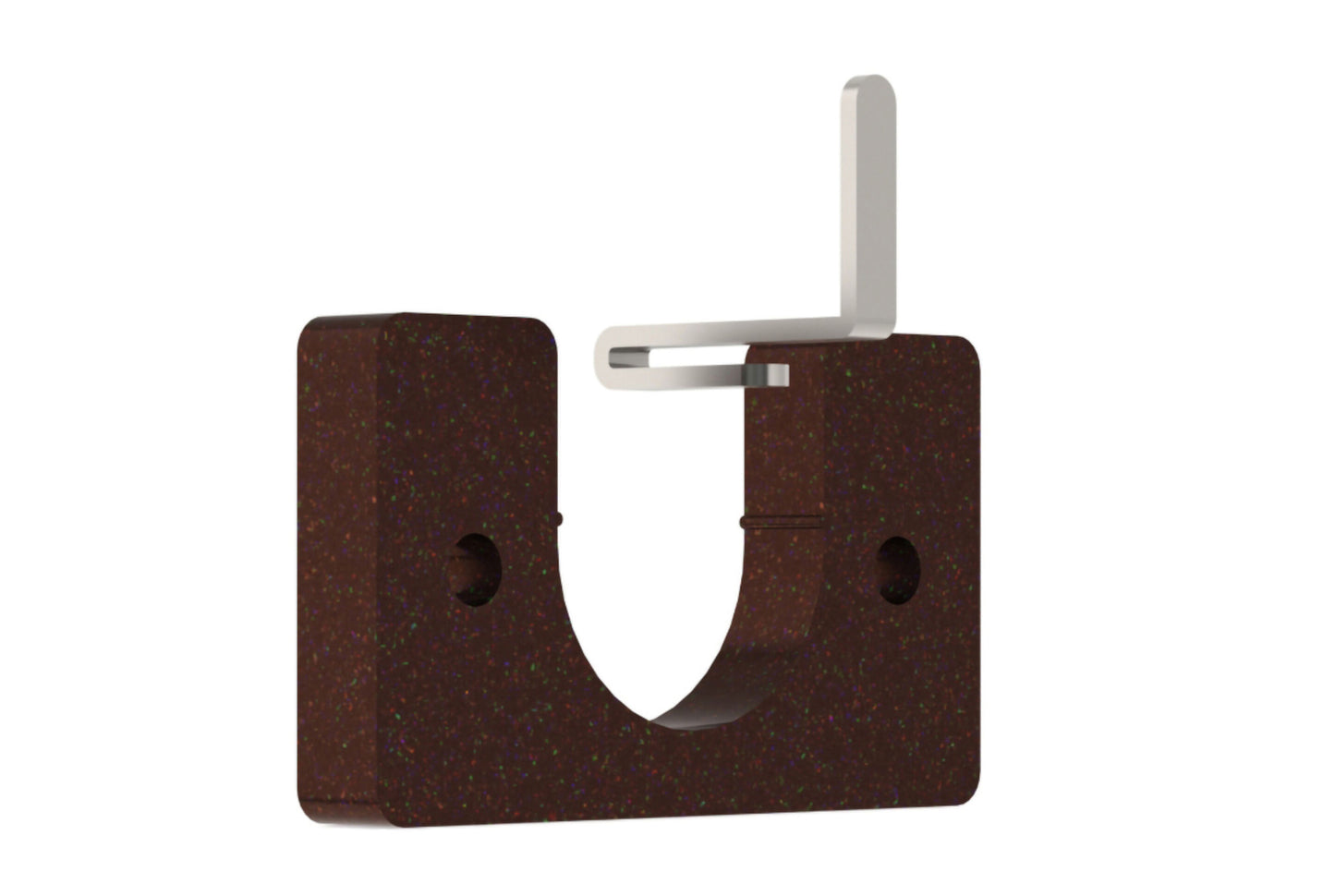 Hallis Arc 25mm Metal Curtain Pole Recess Bracket - Bronze