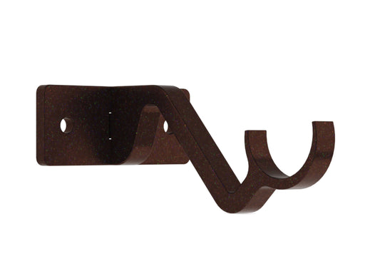 Hallis Arc 25mm Metal Curtain Pole Passing Bracket - Bronze