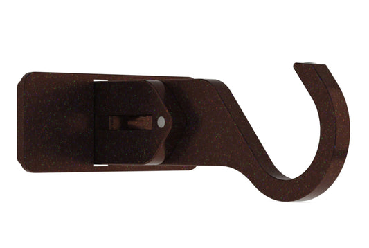 Hallis Arc 25mm Extendable Metal Curtain Pole Centre Bracket - Bronze