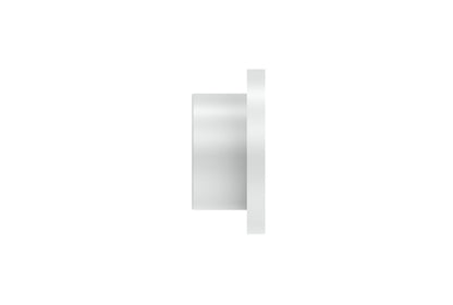 Hallis Arc 25mm Metal Curtain Pole Disc Finial - China White