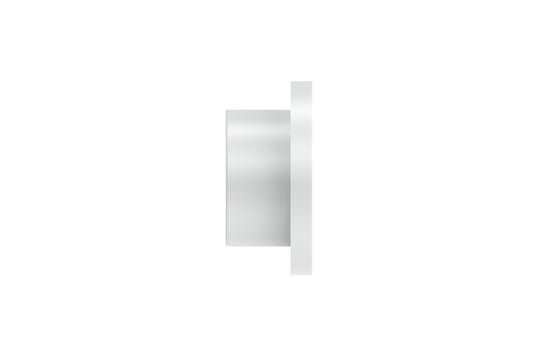 Hallis Arc 25mm Metal Curtain Pole Disc Finial - China White